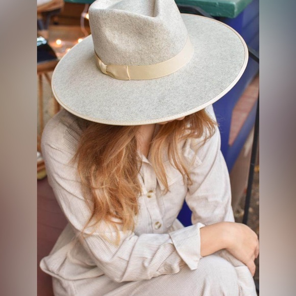 Lack of Color Carlo Rancher Grey Ivory Speckled Wool Hat size MEDIUM 57 CM - Picture 3 of 15